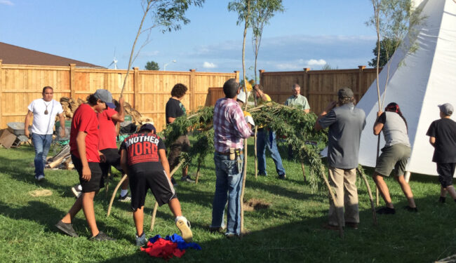 sweat lodge kettle point